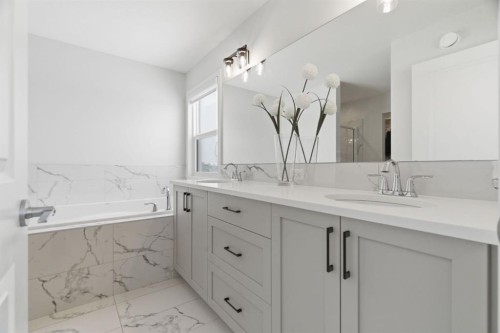 54 Belmont Manor Sw, Calgary, AB - Indoor Photo Showing Bathroom