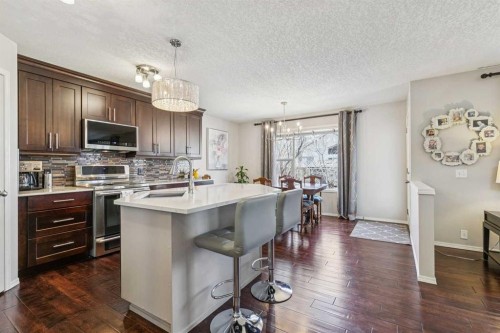 18519 Chaparral Manor Se, Calgary, AB - Indoor Photo Showing Kitchen With Upgraded Kitchen