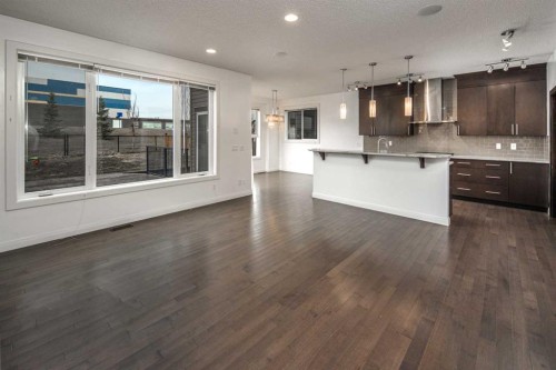 238 Silverado Plains Circle Sw, Calgary, AB - Indoor Photo Showing Kitchen With Upgraded Kitchen