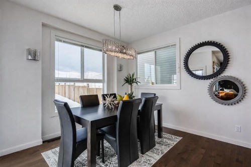 238 Silverado Plains Circle Sw, Calgary, AB - Indoor Photo Showing Dining Room