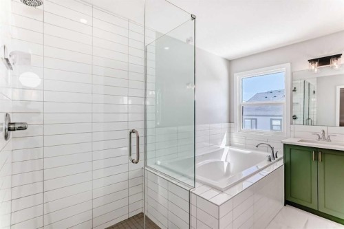 16 West Grove Link Sw, Calgary, AB - Indoor Photo Showing Bathroom