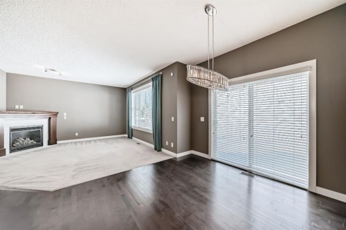 259 St Moritz Drive Sw, Calgary, AB - Indoor With Fireplace