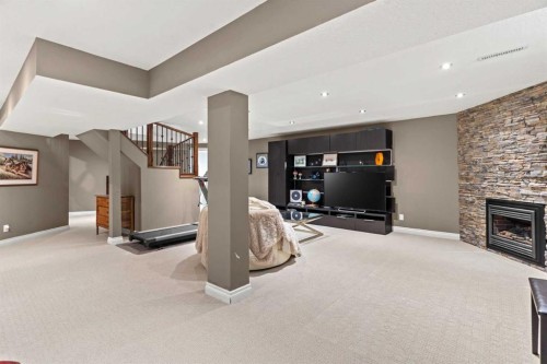 10311 Wapiti Drive Se, Calgary, AB - Indoor With Fireplace