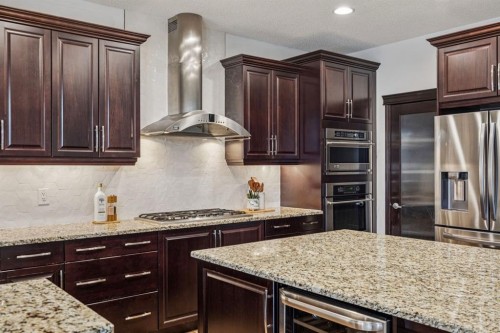 54 Auburn Glen Place Se, Calgary, AB - Indoor Photo Showing Kitchen With Upgraded Kitchen