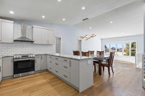 55 Whitehaven Crescent Ne, Calgary, AB - Indoor Photo Showing Kitchen With Upgraded Kitchen