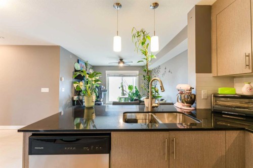 2410-240 Skyview Ranch Road Ne, Calgary, AB - Indoor Photo Showing Kitchen With Double Sink
