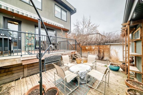 3705 2 Avenue Sw, Calgary, AB - Outdoor With Deck Patio Veranda