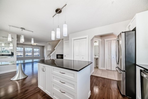 9 Panton View Nw, Calgary, AB - Indoor Photo Showing Kitchen With Upgraded Kitchen
