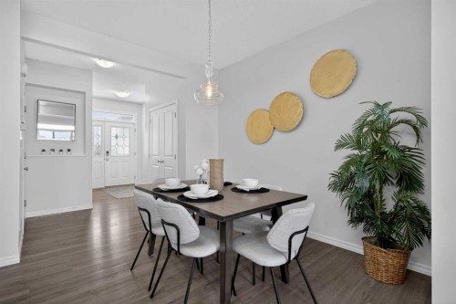 190 River Heights Crescent, Cochrane, AB - Indoor Photo Showing Dining Room