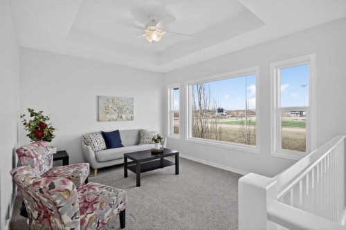 190 River Heights Crescent, Cochrane, AB - Indoor Photo Showing Living Room