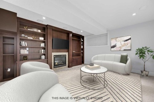 1924 48 Avenue Sw, Calgary, AB - Indoor With Fireplace