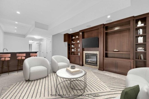 1924 48 Avenue Sw, Calgary, AB - Indoor With Fireplace