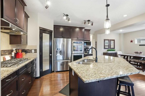 26 Sage Valley Mews Nw, Calgary, AB - Indoor Photo Showing Kitchen With Double Sink With Upgraded Kitchen
