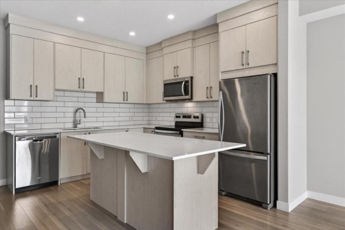 123-123 Redstone Crescent Ne, Calgary, AB - Indoor Photo Showing Kitchen With Upgraded Kitchen