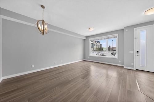 123-123 Redstone Crescent Ne, Calgary, AB - Indoor Photo Showing Living Room