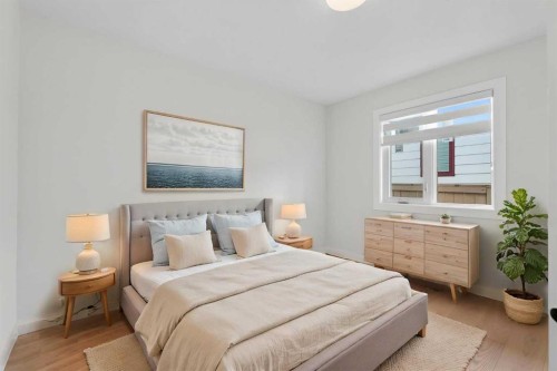 42 Sunvista Crescent Se, Calgary, AB - Indoor Photo Showing Bedroom