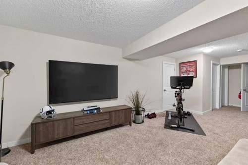 50 Silverado Plains Circle Sw, Calgary, AB - Indoor Photo Showing Gym Room