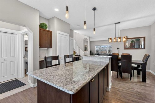 50 Silverado Plains Circle Sw, Calgary, AB - Indoor Photo Showing Kitchen With Upgraded Kitchen
