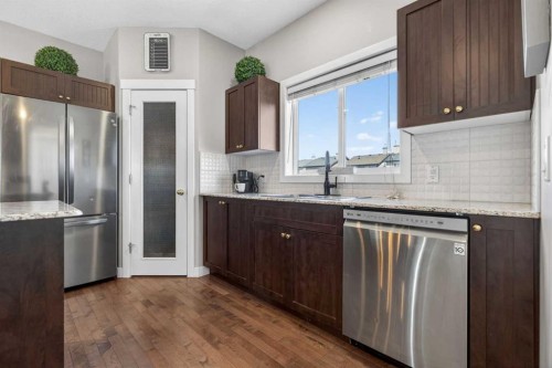 50 Silverado Plains Circle Sw, Calgary, AB - Indoor Photo Showing Kitchen With Stainless Steel Kitchen