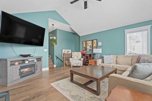 131 Auburn Sound View Se, Calgary, AB - Indoor Photo Showing Living Room