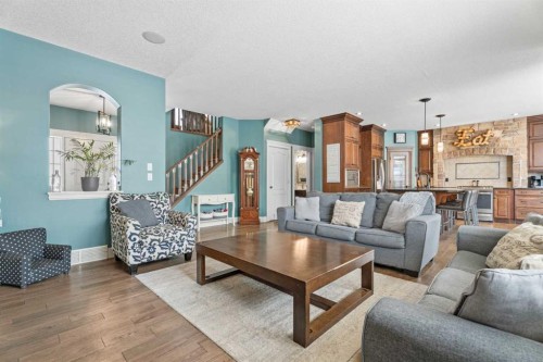 131 Auburn Sound View Se, Calgary, AB - Indoor Photo Showing Living Room