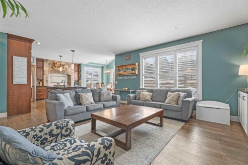 131 Auburn Sound View Se, Calgary, AB - Indoor Photo Showing Living Room
