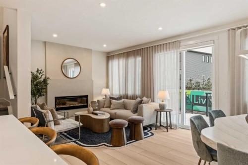 103 Silver Spruce Grove, Calgary, AB - Indoor With Fireplace