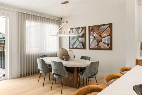 103 Silver Spruce Grove, Calgary, AB - Indoor Photo Showing Dining Room