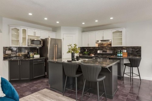 82 Hidden Ridge View Nw, Calgary, AB - Indoor Photo Showing Kitchen With Stainless Steel Kitchen