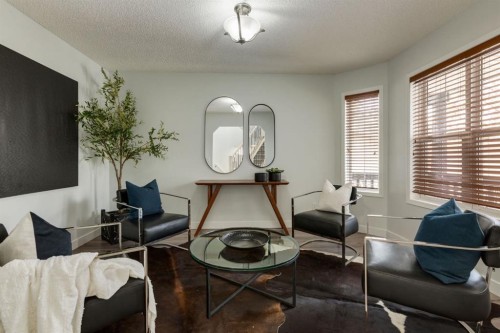 82 Hidden Ridge View Nw, Calgary, AB - Indoor Photo Showing Living Room