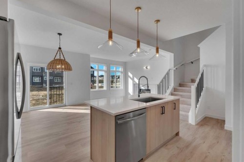 150 Belvedere Crescent Se, Calgary, AB - Indoor Photo Showing Kitchen With Upgraded Kitchen