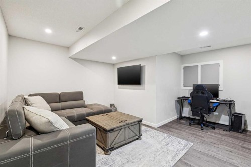 524 Cranston Drive Se, Calgary, AB - Indoor Photo Showing Basement