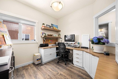 106 Evergreen Common Sw, Calgary, AB - Indoor Photo Showing Office