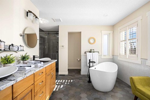 106 Evergreen Common Sw, Calgary, AB - Indoor Photo Showing Bathroom