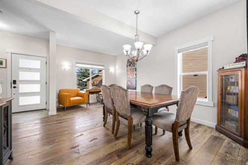 106 Evergreen Common Sw, Calgary, AB - Indoor Photo Showing Dining Room