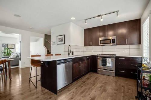 369 Mckenzie Towne Gate Se, Calgary, AB - Indoor Photo Showing Kitchen With Upgraded Kitchen