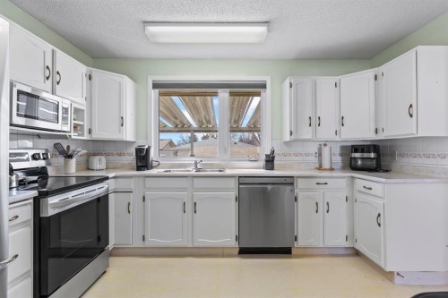 308 Lynnover Way Se, Calgary, AB - Indoor Photo Showing Kitchen With Double Sink
