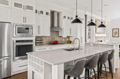 3917 16 Street Sw, Calgary, AB - Indoor Photo Showing Kitchen With Double Sink With Upgraded Kitchen