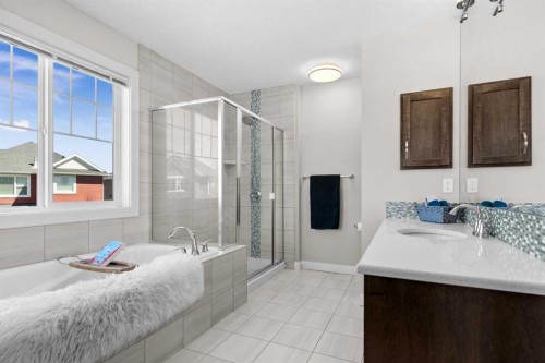 100 Kinniburgh Gardens, Chestermere, AB - Indoor Photo Showing Bathroom