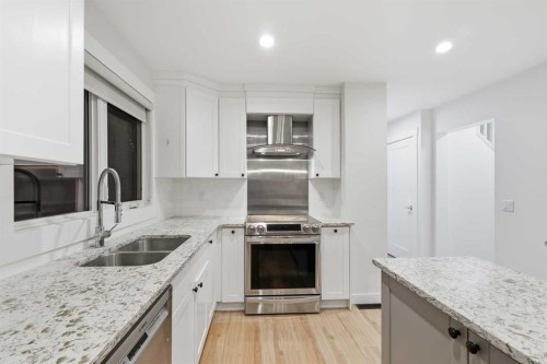 51 Beddington Green Ne, Calgary, AB - Indoor Photo Showing Kitchen With Double Sink With Upgraded Kitchen