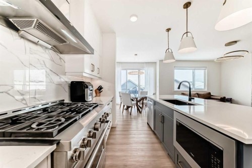 137 Verity Manor Sw, Calgary, AB - Indoor Photo Showing Kitchen With Upgraded Kitchen