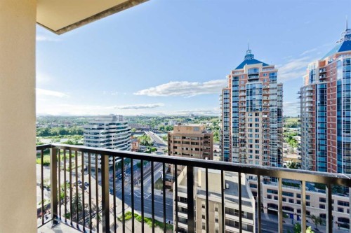1704-930 6 Avenue Sw, Calgary, AB - Outdoor With Balcony