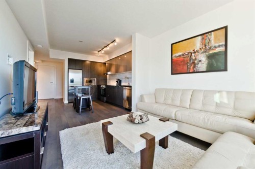 1704-930 6 Avenue Sw, Calgary, AB - Indoor Photo Showing Living Room