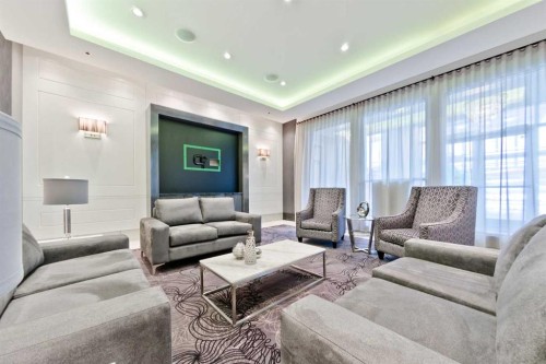 1704-930 6 Avenue Sw, Calgary, AB - Indoor Photo Showing Living Room