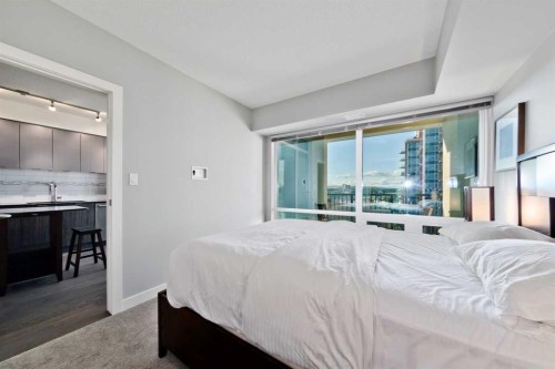 1704-930 6 Avenue Sw, Calgary, AB - Indoor Photo Showing Bedroom