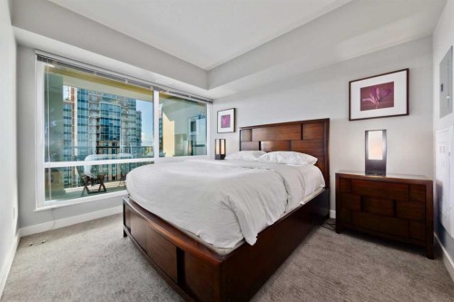1704-930 6 Avenue Sw, Calgary, AB - Indoor Photo Showing Bedroom