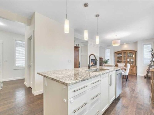 201 Rainbow Falls Glen, Chestermere, AB - Indoor Photo Showing Kitchen With Upgraded Kitchen