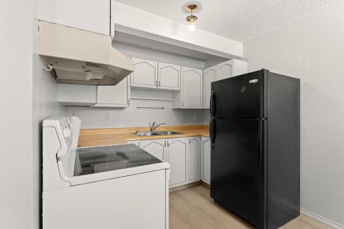 56-5520 1 Avenue Se, Calgary, AB - Indoor Photo Showing Kitchen With Double Sink