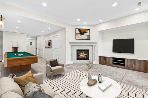 2012 37 Avenue Sw, Calgary, AB - Indoor Photo Showing Other Room With Fireplace
