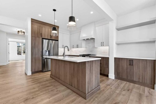 2012 37 Avenue Sw, Calgary, AB - Indoor Photo Showing Kitchen With Upgraded Kitchen